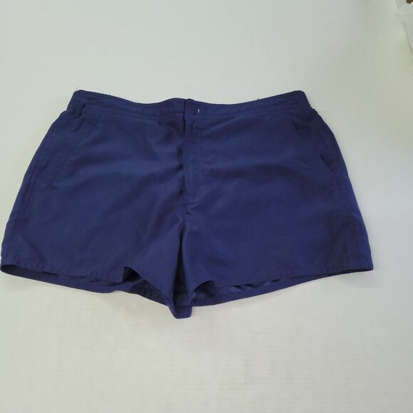 Croft‎ & Barrow Shorts Womens 14 Blue Lined Active Running Swimming Pockets - Picture 1 of 12